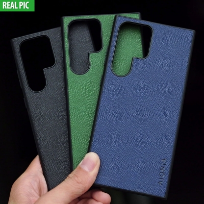 Samsung Galaxy S23 Ultra - AIORIA Canvas Texture Hybrid Case