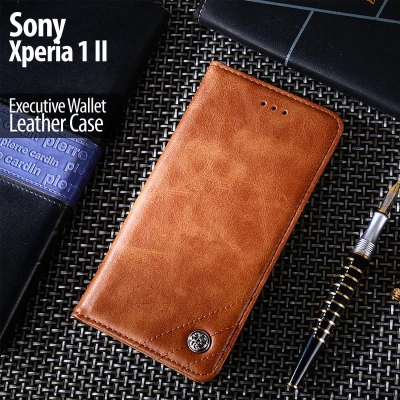 Sony Xperia 1 II - Executive Wallet Leather Flip Case
