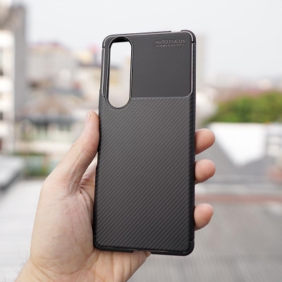 Sony Xperia 1 iii - AUTOFOCUS Carbon Fiber Soft Case