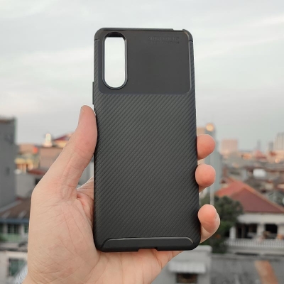 Sony Xperia 10 II - AUTOFOCUS Carbon Fiber Soft Case
