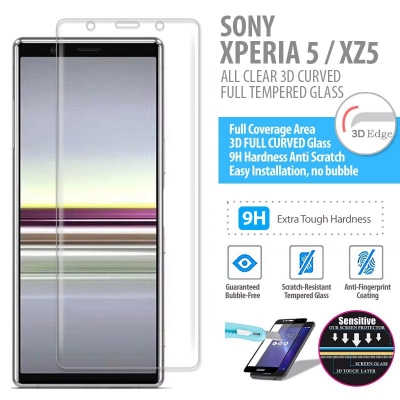 Sony Xperia 5 - XZ5 - ALL CLEAR 3D Curved Full Tempered Glass