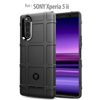 Sony Xperia 5 ii - Rugged Shield Armor TPU Soft Case