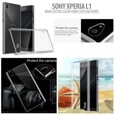 ^ Sony Xperia L1 - Imak Crystal Clear Hard Case 2nd Series }