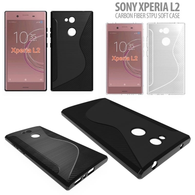 ^ Sony Xperia L2 - Carbon Fiber STPU Soft Case