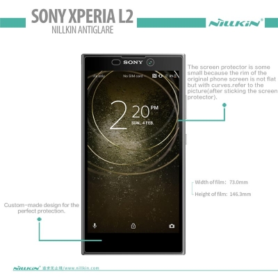 ^ Sony Xperia L2 - Nillkin Antiglare Screen Guard }