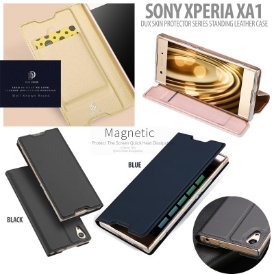 ^ Sony Xperia XA1 - DUX Skin Protector Series Standing Leather Case }