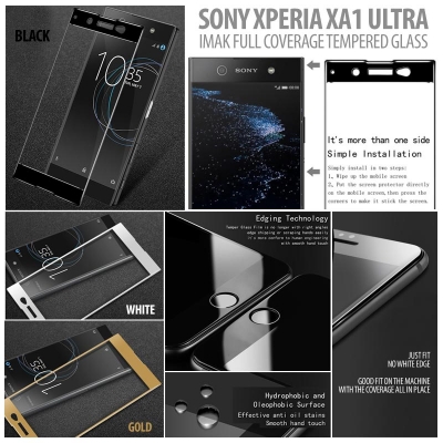 ^ Sony Xperia XA1 Ultra - Imak Full Coverage Tempered Glass }