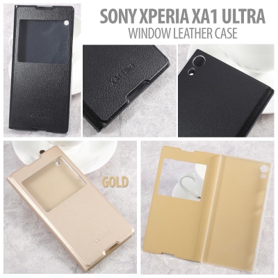* Sony Xperia XA1 Ultra - Window Leather Case