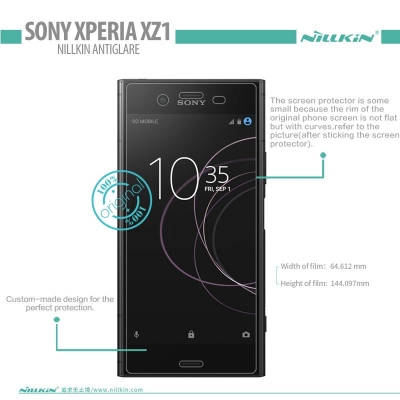 ^ Sony Xperia XZ1 Dual / Xperia XZ1 - Nillkin Antiglare Screen Guard }
