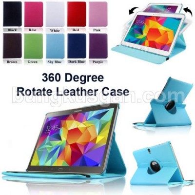 Samsung Galaxy Tab S 10.5 T800 - Rotary Leather Case }