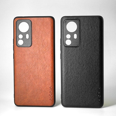 Xiaomi 12 Pro - AIORIA Leather Texture Hybrid Case