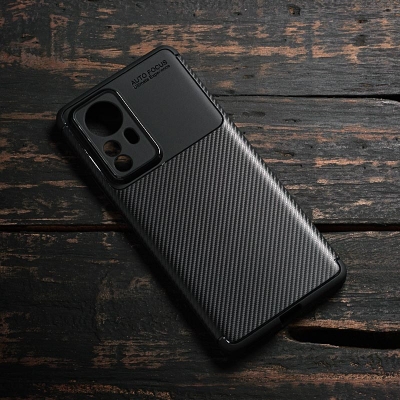 Xiaomi 12 Pro - AUTOFOCUS Carbon Fiber Soft Case