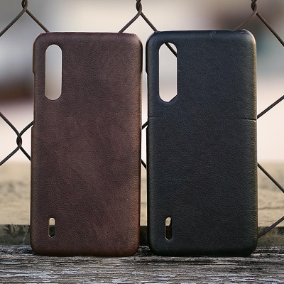 Xiaomi CC9 - Mi A3 Lite - Mi9 Lite - Leather Covered Hard Case
