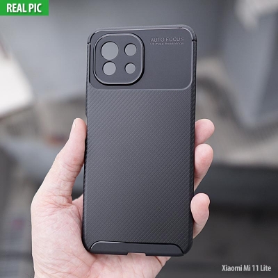 Xiaomi Mi 11 Lite - AUTOFOCUS Carbon Fiber Soft Case