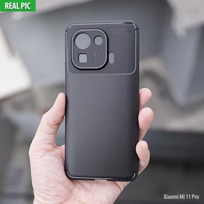 Xiaomi Mi 11 Pro - AUTOFOCUS Carbon Fiber Soft Case