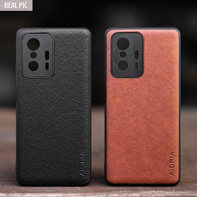 Xiaomi Mi 11T - 11T Pro - AIORIA Leather Texture Hybrid Case