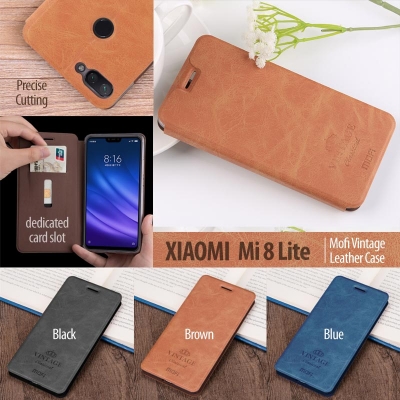 ^ Xiaomi Mi 8 Lite / Mi8 Lite - Mofi Vintage Leather Case