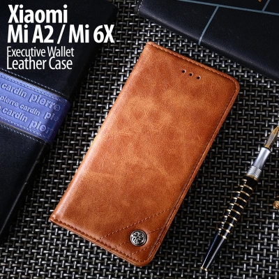 ^ Xiaomi Mi A2 / Mi 6X - Executive Wallet Leather Case