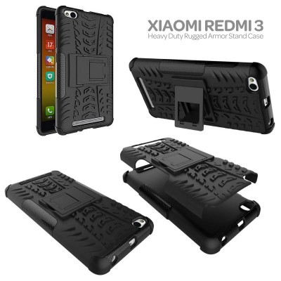 Xiaomi  RedMi 3 / RedMi 3X  - Heavy Duty Rugged Armor Stand Case