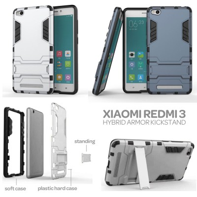 Xiaomi RedMi 3 / RedMi 3X - Hybrid Armor Kickstand
