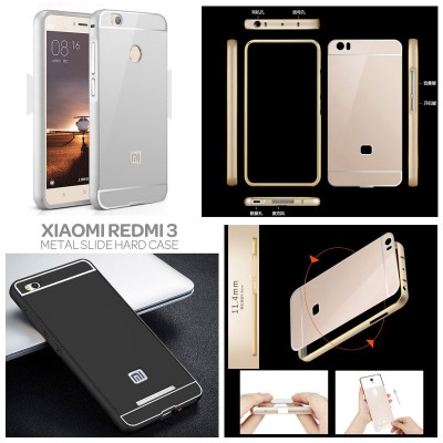 ^NR Xiaomi RedMi 3 - Metal Slide Hard Case