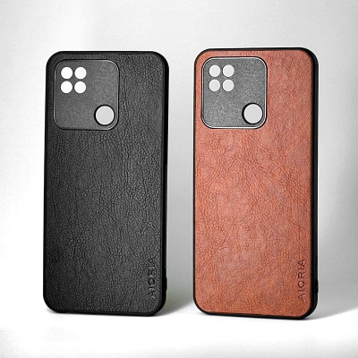 Xiaomi Redmi 10A - AIORIA Leather Texture Hybrid Case
