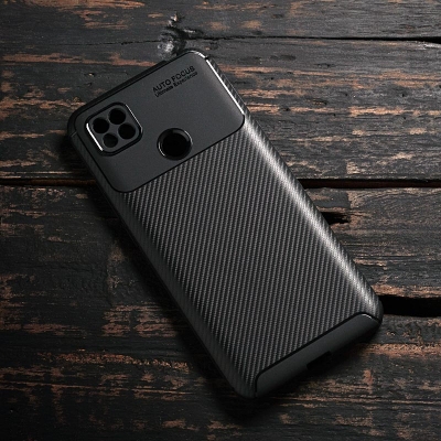 Xiaomi Redmi 10A - Redmi 9C - AUTOFOCUS Carbon Fiber Soft Case
