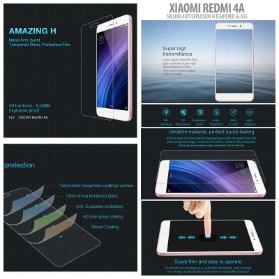 ^ Xiaomi Redmi 4A - Nillkin Anti-Explosion H Tempered Glass Screen Protector
