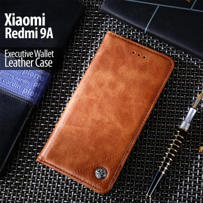 Xiaomi Redmi 9A - Executive Wallet Leather Flip Case