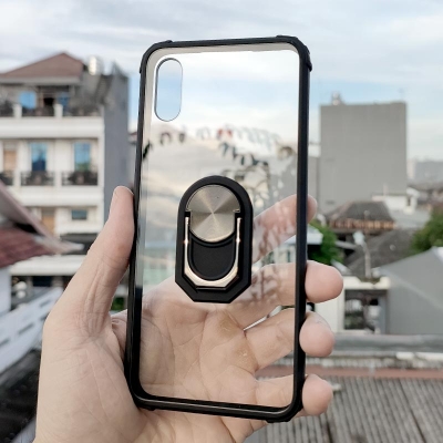 Xiaomi Redmi 9A - Shockproof Fusion Armor Hybrid Case with Ring