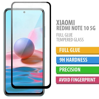 Xiaomi Redmi Note 10 5G - Poco M3 Pro 5G - FULL GLUE 9H Tempered Glass