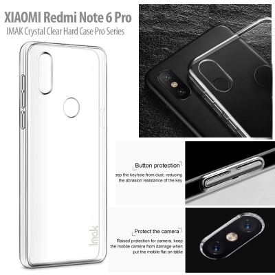 ^ Xiaomi Redmi Note 6 Pro - IMAK Crystal Clear Hard Case Pro Series