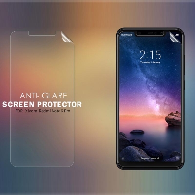 ^ Xiaomi Redmi Note 6 Pro - Nillkin Antiglare Screen Guard