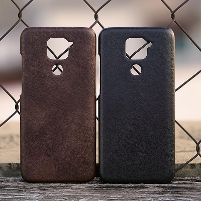 Xiaomi Redmi Note 9 - Leather Covered Hard Case