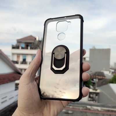 Xiaomi Redmi Note 9 - Shockproof Fusion Armor Hybrid Case with Ring