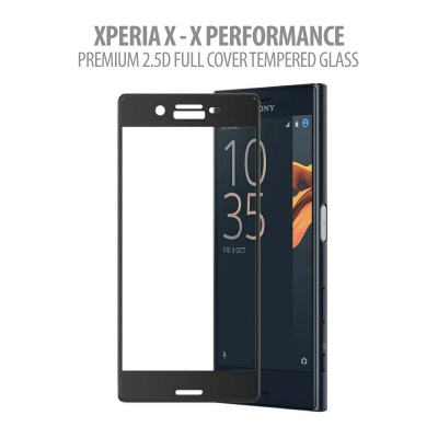 ^ Sony Xperia X / Xperia X Performance Dual / X Performance - Premium 2.5D Full Cover Tempered Glass