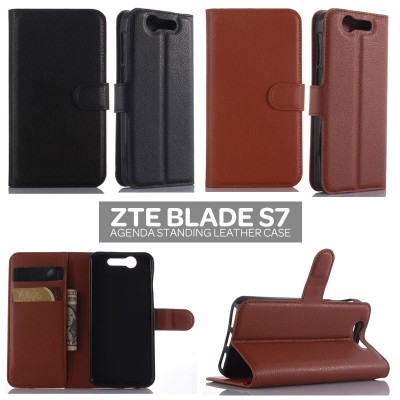 * ZTE Blade S7 - Agenda Standing Leather Book