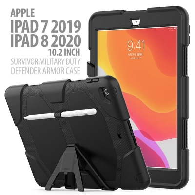 iPad 7 2019 10.2 Inch - iPad 8 2020 - Survivor Military Duty Defender Armor Case