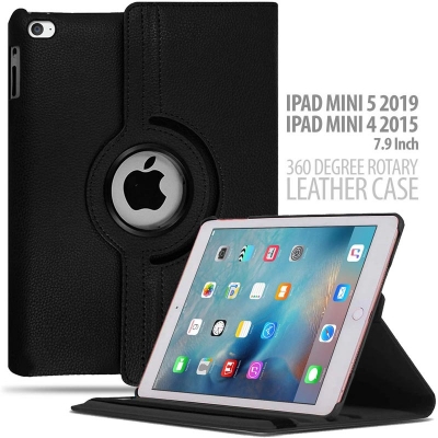 iPad Mini 5 2019 7.9 Inch - iPad Mini 4 2015 - 360 Degree Rotary Leather Case