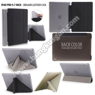 * iPad Pro 9.7 Inch - Origami Stand Leather Case }