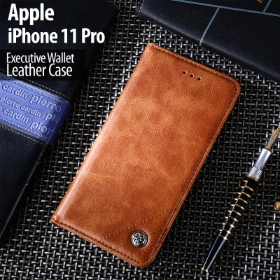 iPhone 11 Pro - Executive Wallet Leather Flip Case