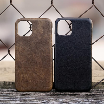 iPhone 11 Pro - Leather Covered Hard Case