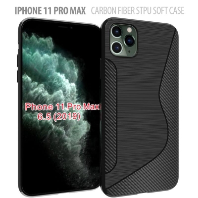 iPhone 11 Pro Max - Carbon Fiber STPU Soft Case