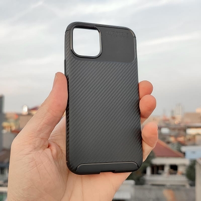iPhone 12 Mini - Full Body Carbon Fiber Soft Case