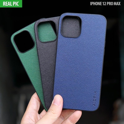 iPhone 12 Pro Max - AIORIA Canvas Texture Hybrid Case