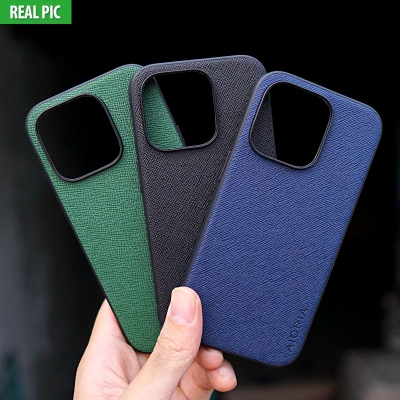 iPhone 14 Pro - AIORIA Canvas Texture Hybrid Case