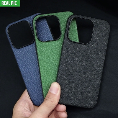 iPhone 15 Pro - AIORIA Canvas Texture Hybrid Case