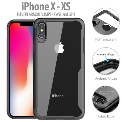 ^ iPhone X / XS - Fusion Armor Bumper Case 2nd Gen